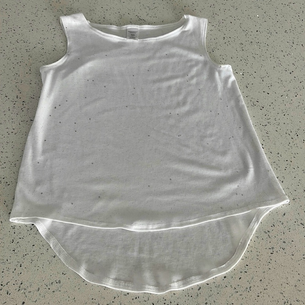 White sparkly tank
